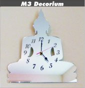 M3 Decorium Buda Dekoratif Ayna Saat - 1