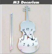 M3 Decorium Keman Dekoratif Ayna Saat - 1