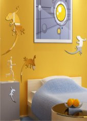 M3 Decorium Kertenkeleler Dekoratif Ayna - 1