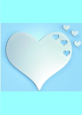 M3 Decorium Hearts Kalp Dekoratif Ayna - 1