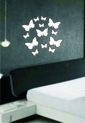 M3 Decorium Kelebek Sürüsü Dekoratif Ayna - 1