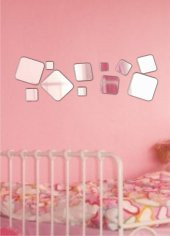 M3 Decorium Kareler Dekoratif Ayna - 1
