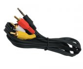 3 Rca Uydu Alicisi Av Kablo 1.2 M 3.5 Mm St E 3 Rca Kablo - 1