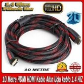 10 Metre Çelik Örgülü 3D Standart Hdmi Kablo - 1