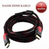 5 Metre Çelik Örgülü 3D Standart Hdmi Kablo - 1