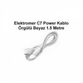1. Kalite Örgülü Bilgisayar Power Kablosu Pc Güç Kablosu 1 5 Mt - 1