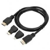 Hdmi Kablo 1.5 Metre 3Lü Set (Micro Hdmi Hdmi Mini Hdmi Hdmi - 3
