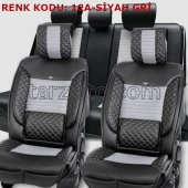 1.Sınıf Kalite, 3D, Deri Koltuk Kılıfı 5li Tam Takım Set - 8
