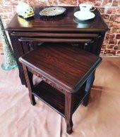 Gürgen Ayak Zigon - Ahşap Sehpa - Zigon Sehpa - Çay Sehpası - 4 lü Sehpa - Yan Sehpa thumbnail 3