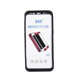 Samsung Galaxy S8 (G950) 360 Derece Slim Premium Simli  Silikon Kılıf Siyah - 2