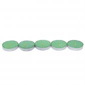 Ksmart Tea Lights Yeşil Mum 5 li 1 Paket - 5