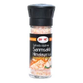 Bağdat Baharat Cam Değirmenli Sarımsaklı Himalaya Granül Çakıl Doğal Kaya Tuzu 110 Gr - 1