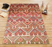 Lastikli Halı Örtüsü Üçgen Kilim Desen Welsoft - 1