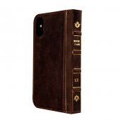 Wachikopa Apple iPhone X / XS Hakiki Deri Kılıf Book Case Oud Koy - 3