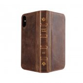 Wachikopa Apple iPhone X / XS Hakiki Deri Kılıf Book Case Oud Koy - 4