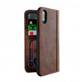 Wachikopa Apple iPhone X / XS Hakiki Deri Kılıf Book Case Oud Koy - 6