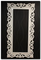 DEFNE AYNA CERCEVESİ 80X100 BEYAZ - 2