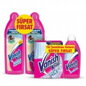 Vanish Kosla Tül Toz 450 gr + Parlatıcı 450 ml+ Halı Şampuanı Makinede Yıkama 2x850 ml - 2