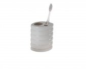 LY-J45B SERAMİK DİŞ FIRÇALIK OVAL ÇİZGİLİ MODEL 9X6X11CM - 1