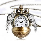 HARRY POTTER GOLDEN SNITCH WINGS MELEK KANAT SAAT CEP SAATİ KOLYE YENİ TARZ YENİ MODA - 1