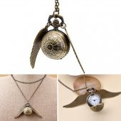 HARRY POTTER GOLDEN SNITCH WINGS MELEK KANAT SAAT CEP SAATİ KOLYE YENİ TARZ YENİ MODA - 2