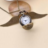 HARRY POTTER GOLDEN SNITCH WINGS MELEK KANAT SAAT CEP SAATİ KOLYE YENİ TARZ YENİ MODA - 4