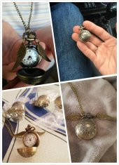 HARRY POTTER GOLDEN SNITCH WINGS MELEK KANAT SAAT CEP SAATİ KOLYE YENİ TARZ YENİ MODA - 7