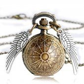 HARRY POTTER GOLDEN SNITCH WINGS MELEK KANAT SAAT CEP SAATİ KOLYE YENİ TARZ YENİ MODA - 10