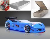 Arabalı Yataklar Baza + Full Led + Ortopedik Yatak + Nevresim - 3