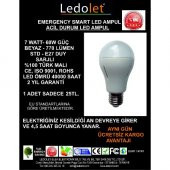 LEDOLET ACİL DURUM AYDINLATMASI EMERGENCY LED AMPUL 7W - 1
