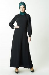 Armine Abiye Elbise-Siyah 7K9423-01 - 5