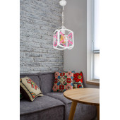 VENON AYDINLATMA ZİRVE TEKLİ PEMBE İPLİ AVİZE - 1