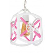 VENON AYDINLATMA ZİRVE TEKLİ PEMBE İPLİ AVİZE - 3
