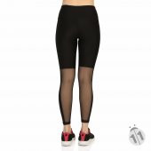 Vb Butik Spor Yoga Pilates Tayt Fileli Tül Detaylı Sporcu Taytı - 2