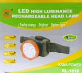 RL-1016 Şarjlı Kafa Feneri Projektör 9 Led - 1