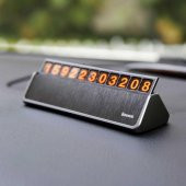 Baseus Araç İçi Telefon Numarası Yazma Aparat Numaratör Siyah - 1