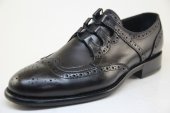 8012 Siyah Antik Deriden Goodyear (Kazuma) dikişli Kösele Ayakkabı - 1