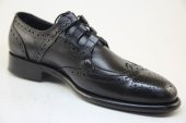 8012 Siyah Antik Deriden Goodyear (Kazuma) dikişli Kösele Ayakkabı - 2