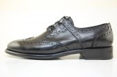 8012 Siyah Antik Deriden Goodyear (Kazuma) dikişli Kösele Ayakkabı - 3