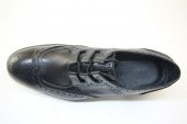 8012 Siyah Antik Deriden Goodyear (Kazuma) dikişli Kösele Ayakkabı - 4