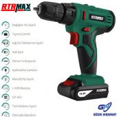 RTR MAX Akülü Matkap RTM335 14.4V-1.5A - 1