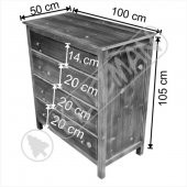 Masif Ahşap Şifonyer thumbnail 4