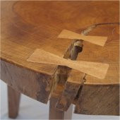 Ahşap Kütük Sehpa-Ahşap Ayak thumbnail 4