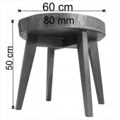 Ahşap Kütük Sehpa-Ahşap Ayak thumbnail 5