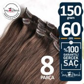 ÇIT ÇIT SAÇ Garantili Gerçek Saçlar A KALİTE SAÇ 8 PARÇA 150 GR - 3