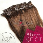 ÇIT ÇIT SAÇ Garantili Gerçek Saçlar A KALİTE SAÇ 8 PARÇA 150 GR - 4