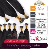 GERÇEK KAYNAK SAÇ KOYU KESTANE - 1