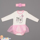 NECİX BABY BANDANALI TÜTÜLÜ TAKIM 0-3-6 AY - 1