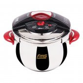 FMS 3010 6Lt Akıllı Matik Düdüklü Çelik Tencere Kırmızı Pembe Mor thumbnail 2