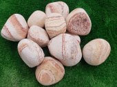 Sarı Çizgili Dolomit Taşı 1 Kg 6-10cm Dere Taşı Dekor Taşı Dolamit Taş Renkli Taş Bahçe Taşı Dekorasyon Taşı Dekoratif Taş Çakıl Taşı - 2